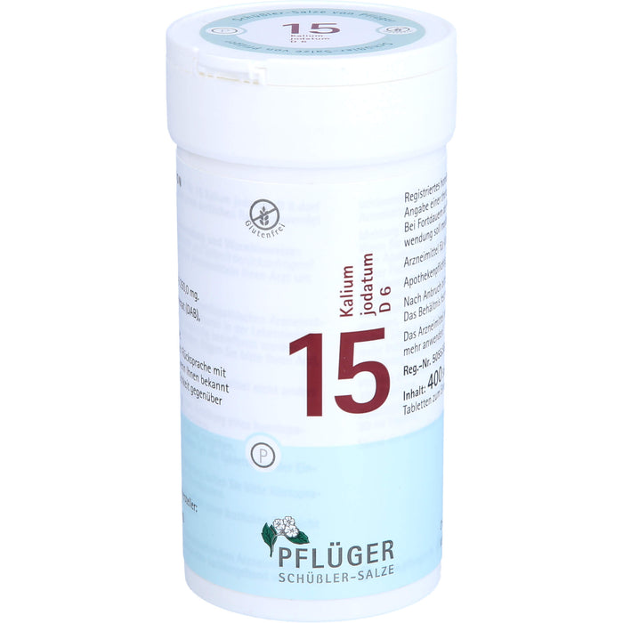 Biochemie Nr.15 Kalium jodatum D6 Pflüger Tbl., 400 St TAB