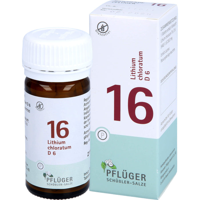 Pflüger Biochemie Nr.16 Lithium chloratum D6 Tabletten, 100 St. Tabletten