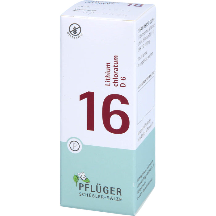 Pflüger Biochemie Nr.16 Lithium chloratum D6 Tabletten, 100 St. Tabletten