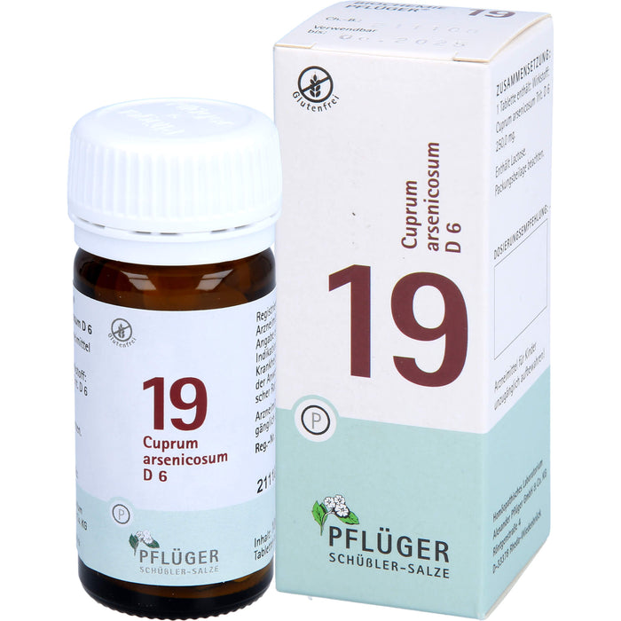 Pflüger Biochemie Nr.19 Cuprum arsenicosum D6 Tabletten, 100 St. Tabletten