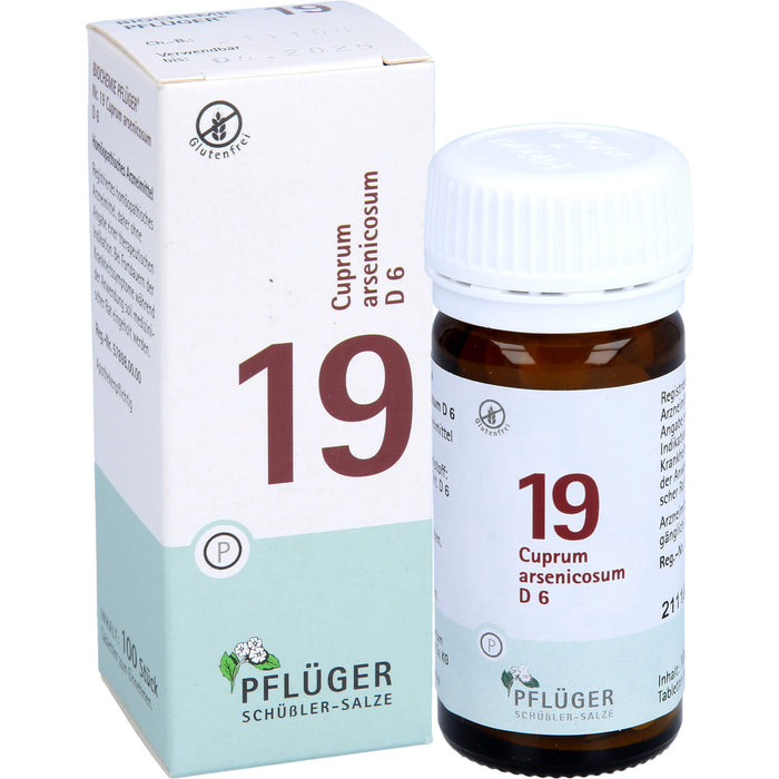 Pflüger Biochemie Nr.19 Cuprum arsenicosum D6 Tabletten, 100 St. Tabletten