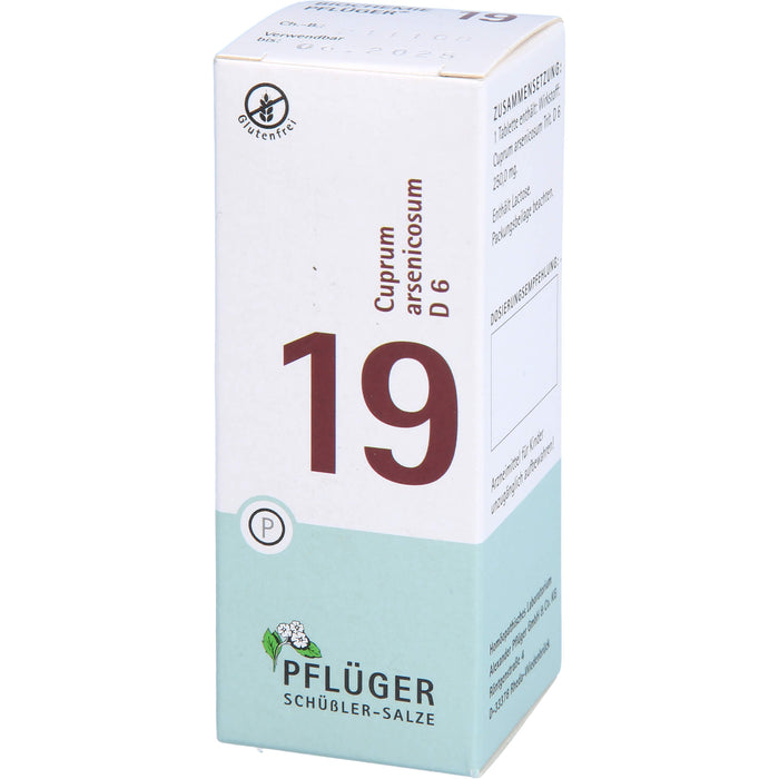 Pflüger Biochemie Nr.19 Cuprum arsenicosum D6 Tabletten, 100 St. Tabletten