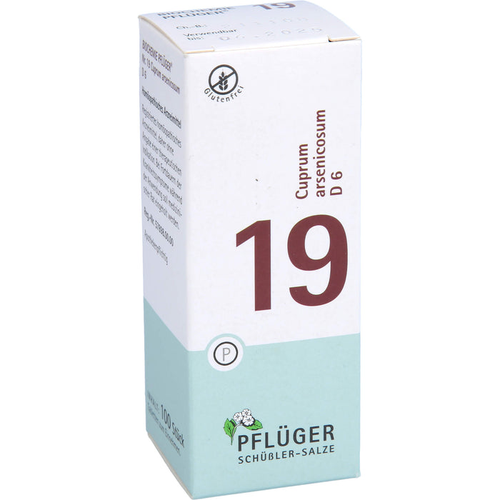Pflüger Biochemie Nr.19 Cuprum arsenicosum D6 Tabletten, 100 St. Tabletten