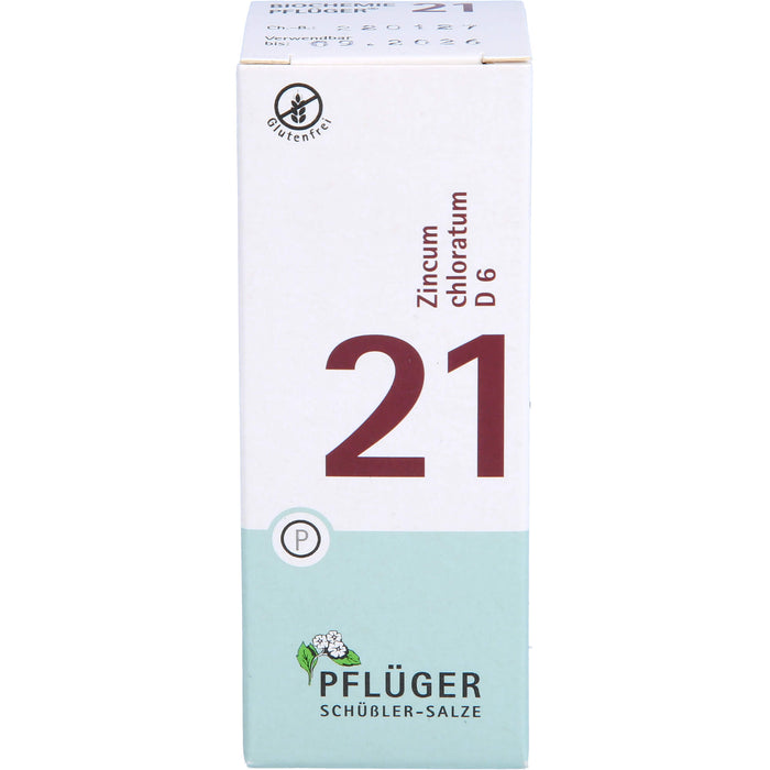 Pflüger Biochemie Nr.21 Zincum chloratum D6 Tabletten, 100 St. Tabletten