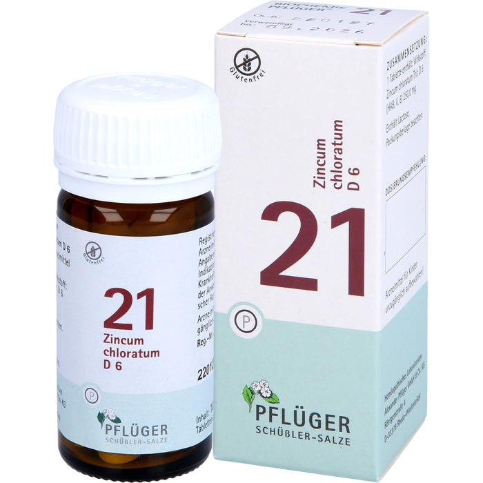 Pflüger Biochemie Nr.21 Zincum chloratum D6 Tabletten, 100 St. Tabletten