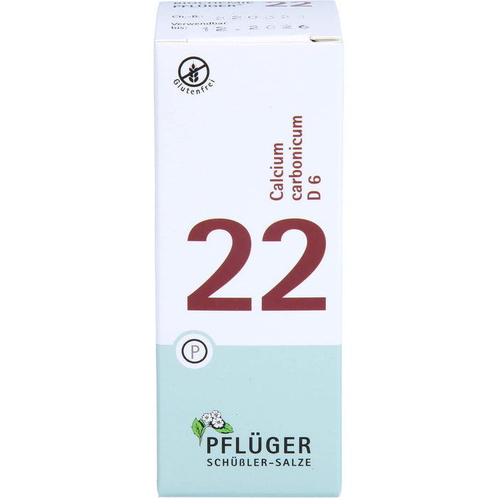 Pflüger Biochemie Nr.22 Calcium carbonicum D6 Tabletten, 100 St. Tabletten