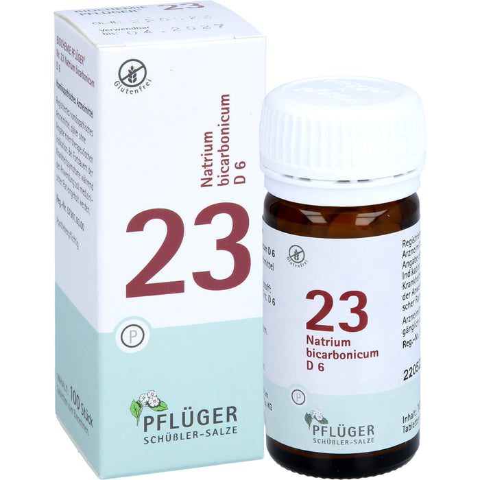 Pflüger Biochemie Nr.23 Natrium bicarbonicum D6 Tabletten, 100 St. Tabletten
