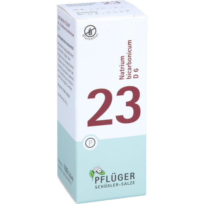 Pflüger Biochemie Nr.23 Natrium bicarbonicum D6 Tabletten, 100 St. Tabletten