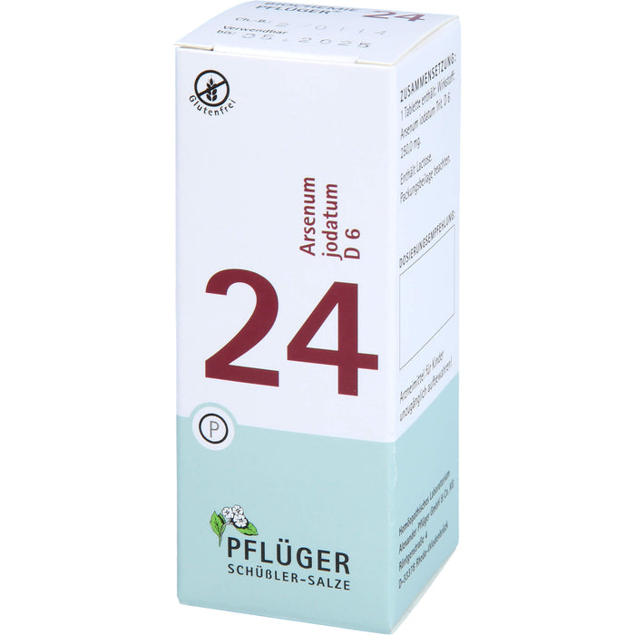 Pflüger Biochemie Nr.24 Arsenum jodatum D6 Tabletten, 100 St. Tabletten
