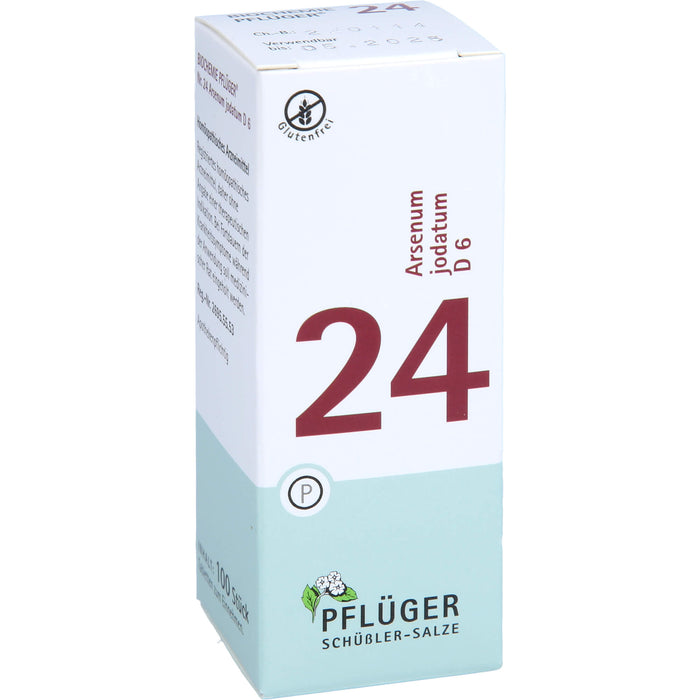 Pflüger Biochemie Nr.24 Arsenum jodatum D6 Tabletten, 100 St. Tabletten