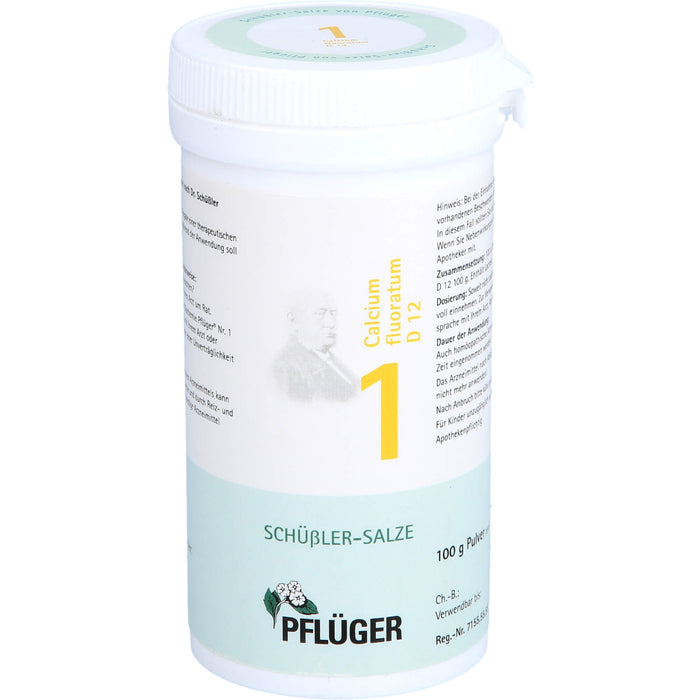 Biochemie Nr.1 Calcium fluoratum D12 Pflüger Pulv., 100 g PUL