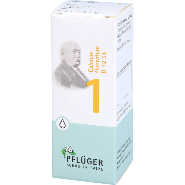 Pflüger Biochemie Nr.1 Calcium fluoratum D12 Dilution, 30 ml Lösung