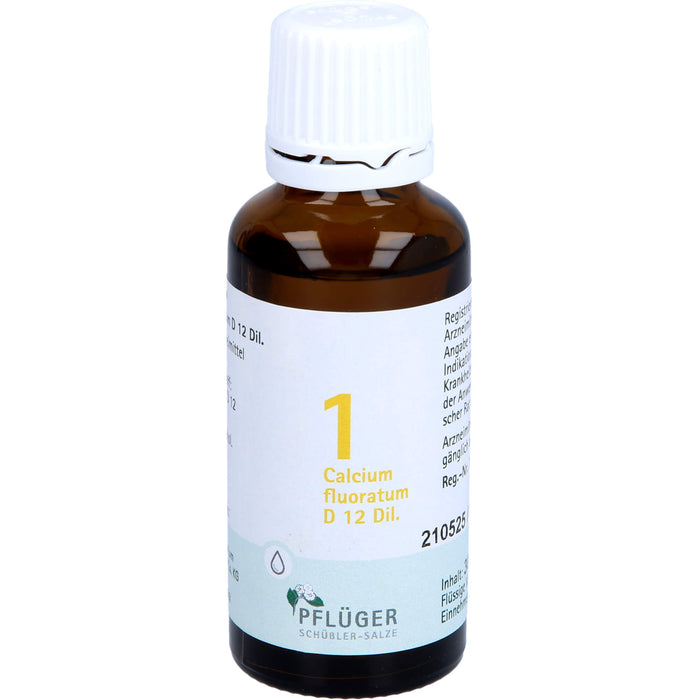 Pflüger Biochemie Nr.1 Calcium fluoratum D12 Dilution, 30 ml Lösung