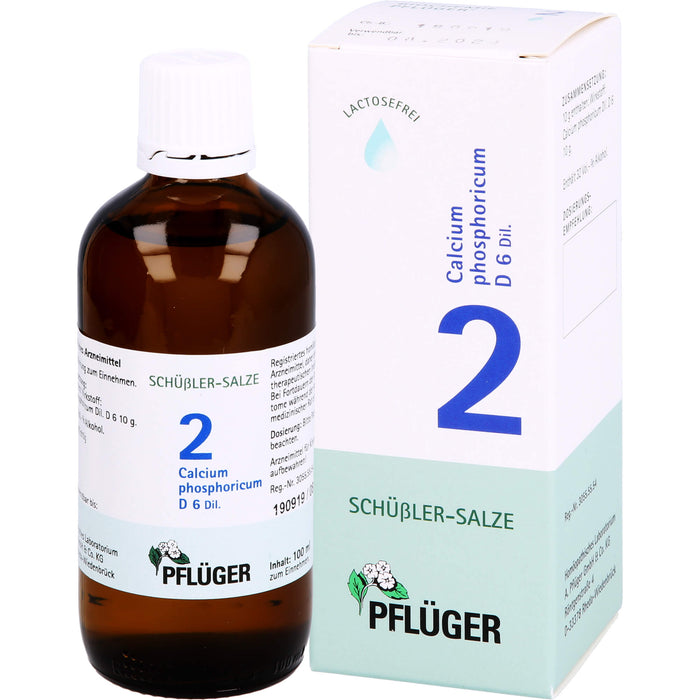 Pflüger Biochemie Nr.2 Calcium phosphoricum D6 Dilution, 100 ml Lösung