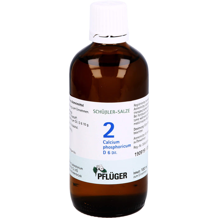 Pflüger Biochemie Nr.2 Calcium phosphoricum D6 Dilution, 100 ml Lösung