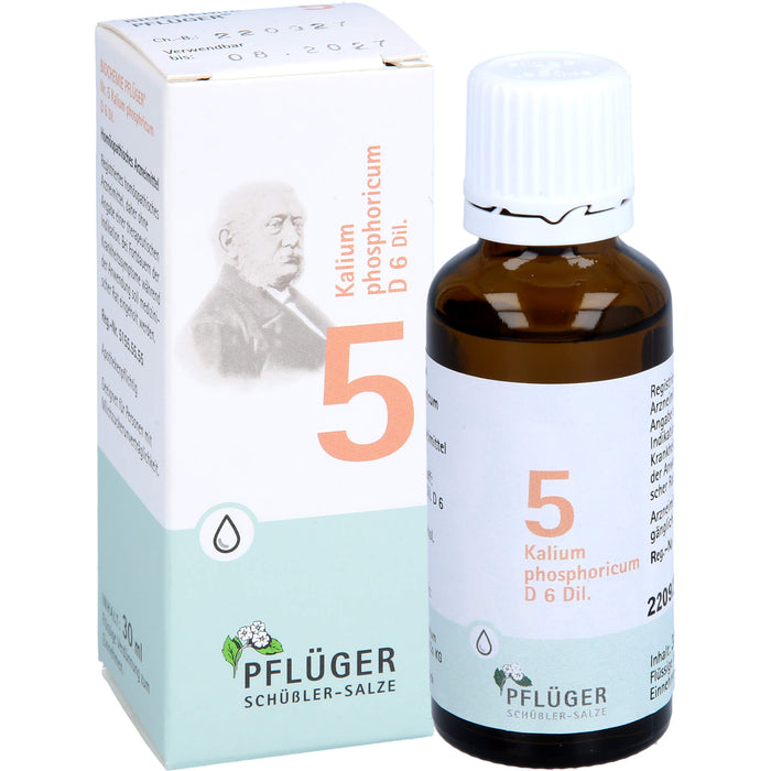 Pflüger Biochemie Nr.5 Kalium phosphoricum D6 flüssige Verdünnung, 30 ml Lösung