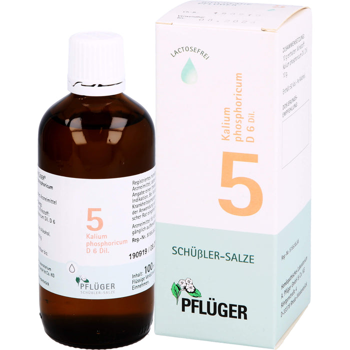 Biochemie Nr.5 Kalium phosphoricum D6 Pflüger Dil., 100 ml TRO