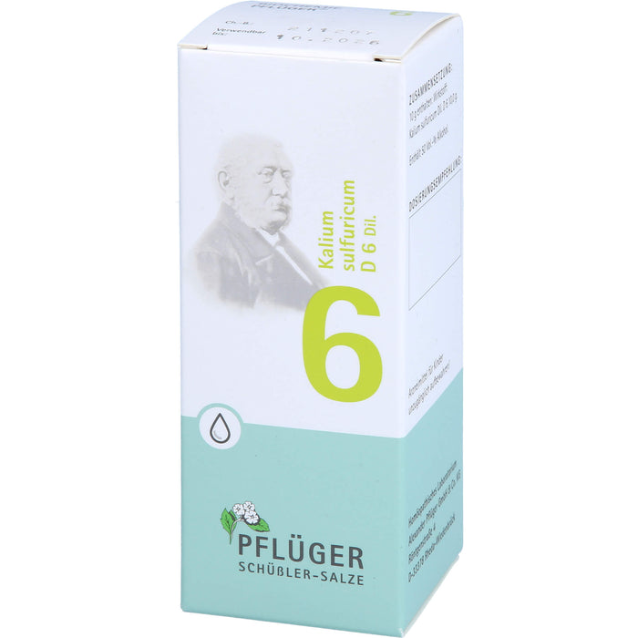 Biochemie Nr.6 Kalium sulfuricum D6 Pflüger Dil., 100 ml TRO