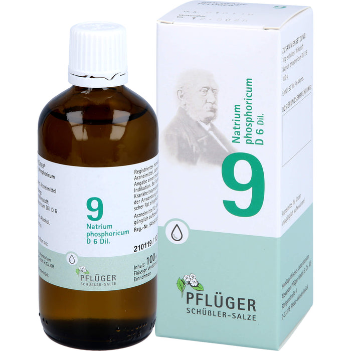 Biochemie Nr.9 Natrium phosphoricum D6 Pflüger Dil., 100 ml TRO