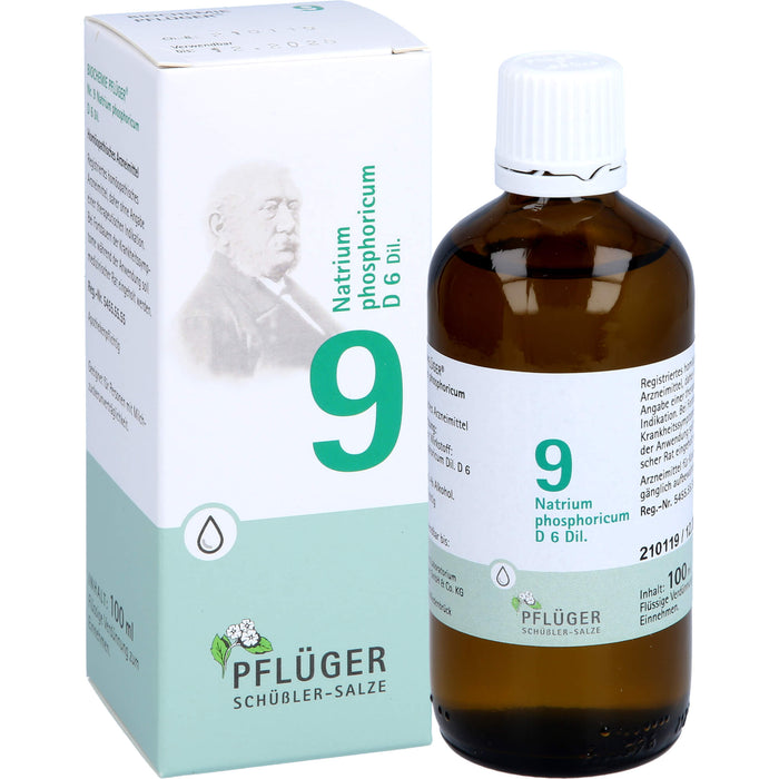 Biochemie Nr.9 Natrium phosphoricum D6 Pflüger Dil., 100 ml TRO