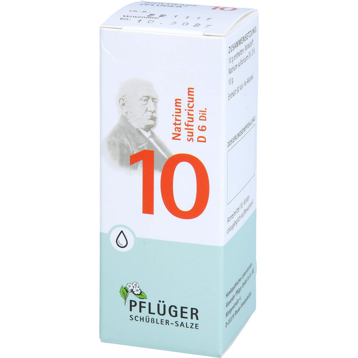 Biochemie Nr.10 Natrium sulfuricum D6 Pflüger Dil., 30 ml TRO