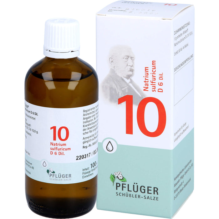 Biochemie Nr.10 Natrium sulfuricum D6 Pflüger Dil., 100 ml TRO