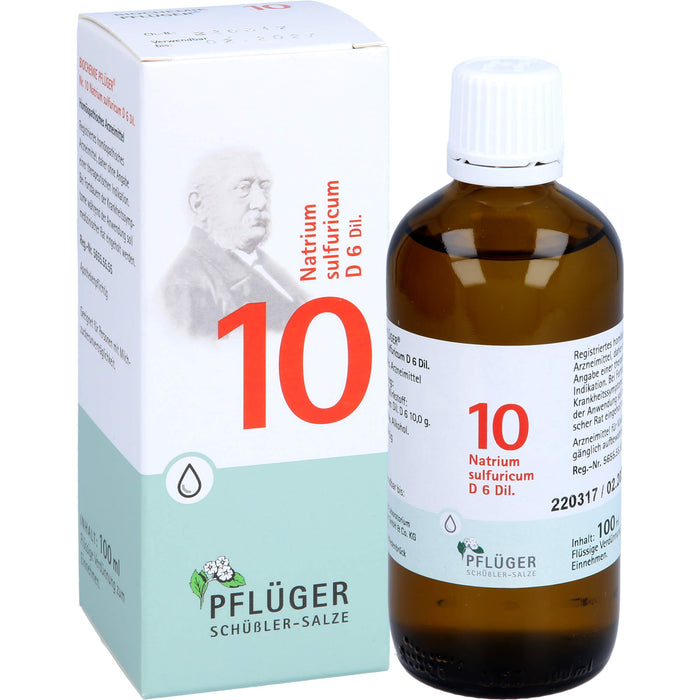 Biochemie Nr.10 Natrium sulfuricum D6 Pflüger Dil., 100 ml TRO