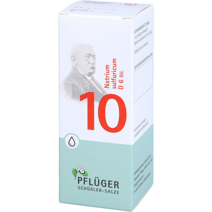 Biochemie Nr.10 Natrium sulfuricum D6 Pflüger Dil., 100 ml TRO