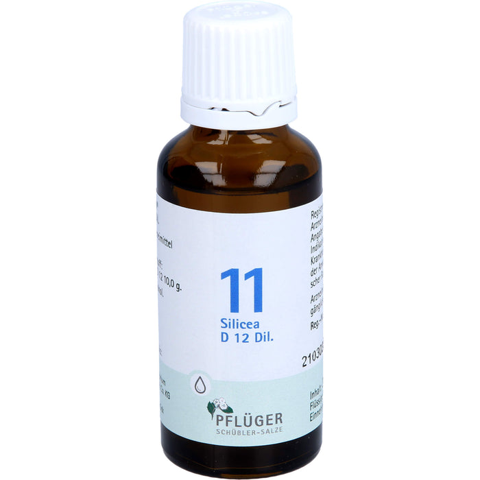 Pflüger Biochemie Nr.11 Silicea D12 Dilution, 30 ml Lösung