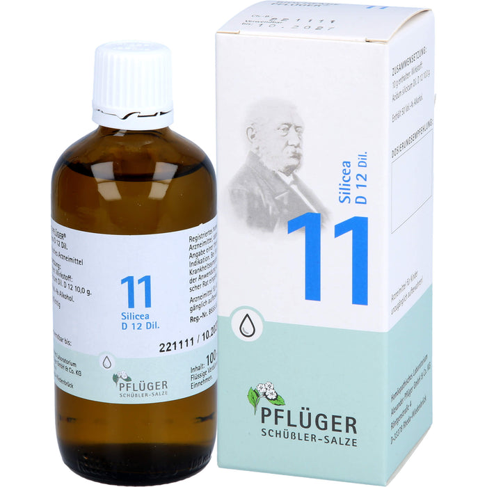 Pflüger Biochemie Nr.11 Silicea D12 Dilution, 100 ml Lösung