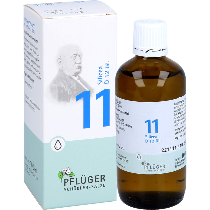 Pflüger Biochemie Nr.11 Silicea D12 Dilution, 100 ml Lösung