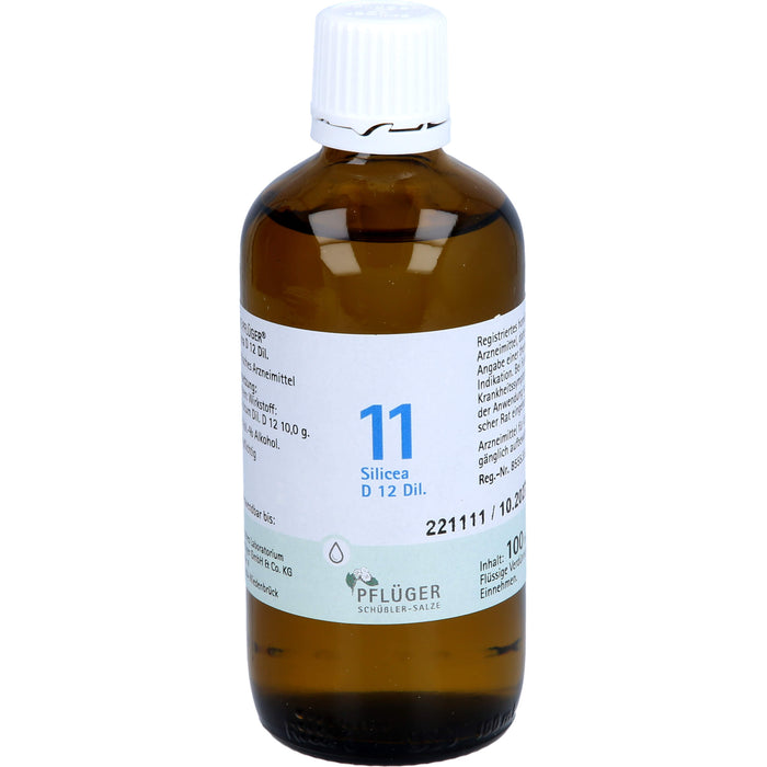 Pflüger Biochemie Nr.11 Silicea D12 Dilution, 100 ml Lösung