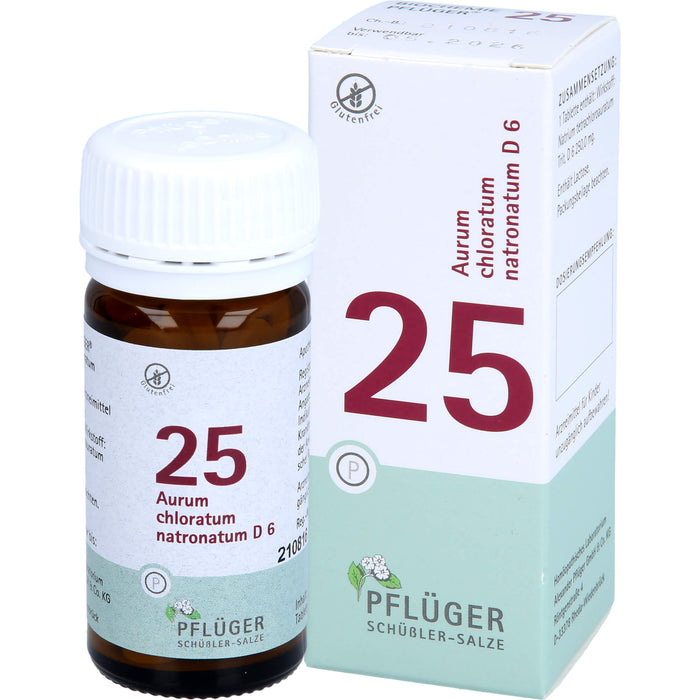 Pflüger Biochemie Nr.25 Aurum chloratum natronatum D6 Tabletten, 100 St. Tabletten