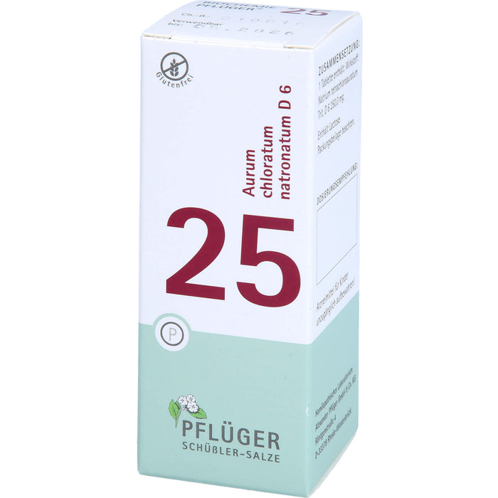 Pflüger Biochemie Nr.25 Aurum chloratum natronatum D6 Tabletten, 100 St. Tabletten