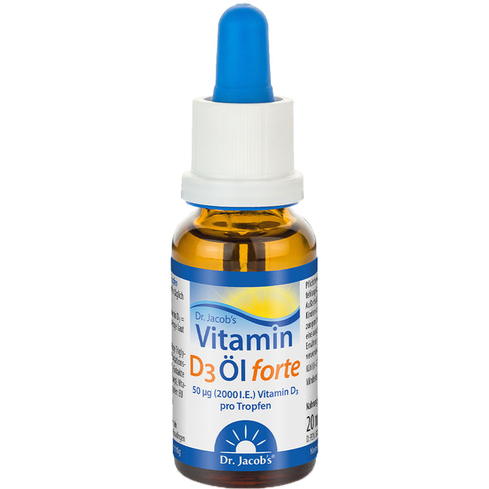 Vitamin D3 Öl forte 2000IE hochdosiert Dr. Jacob's, 20 ml Lösung