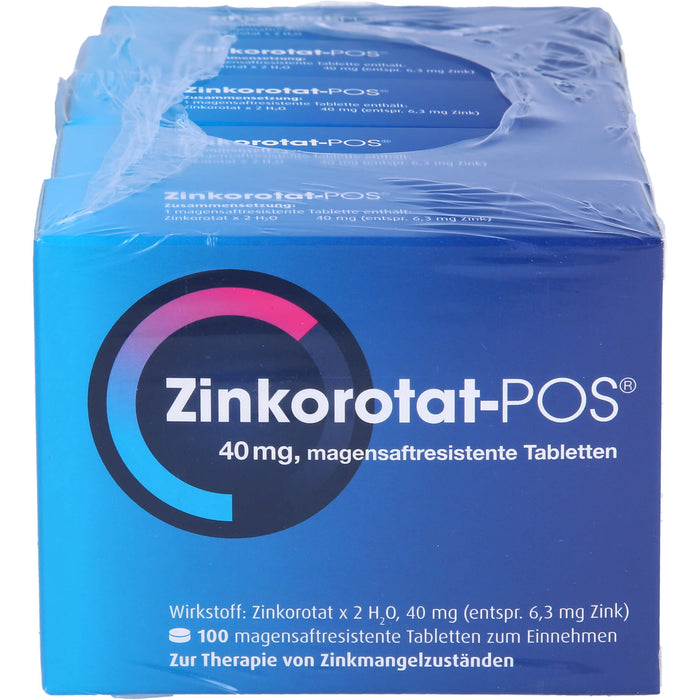 Zinkorotat - POS 40 mg Tabletten, 500 St. Tabletten