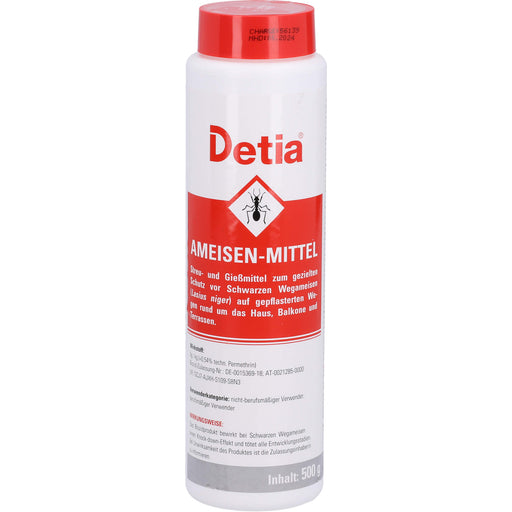 Detia Ameisenmittel zum gezielten Schutz vor schwarzen Wegameisen, 500 g Pulver