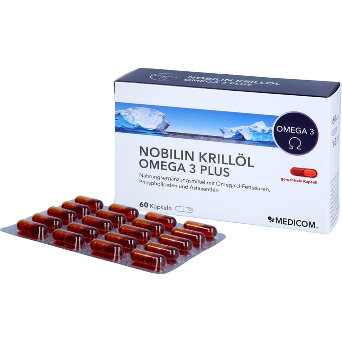 Nobilin Krillöl Omega 3 Plus Kapseln, 60 St. Kapseln