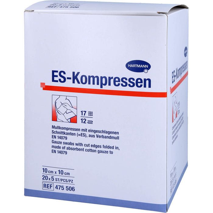ES-Kompressen steril 10x10cm Großpackung 12fach, 20X5 St KOM