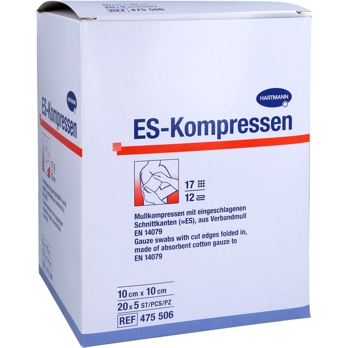 ES-Kompressen steril 10x10cm Großpackung 12fach, 20X5 St KOM