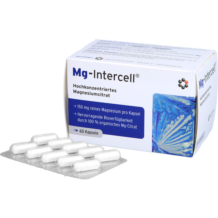 Mg-Intercell Kapseln zur Unterstützung bei Magnesiummangel, 60 St. Kapseln