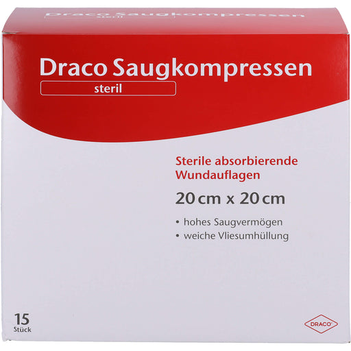 Saugkompressen steril 20x20 DRACO, 15 St KOM