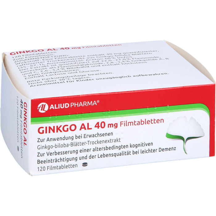 Ginkgo AL 40 mg Filmtabletten, 120 St FTA
