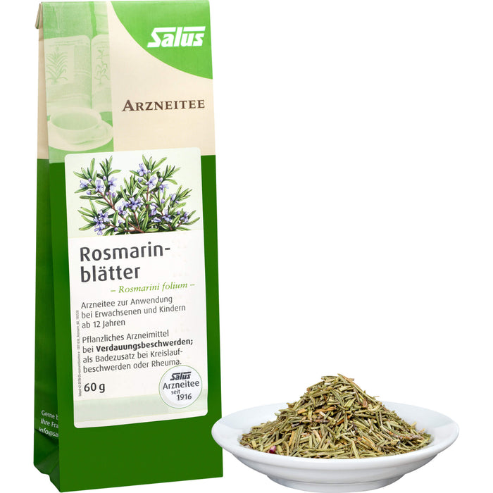 Salus Rosmarinblätter Rosmarini folium bei Verdauungsbeschwerden, 60 g Tee