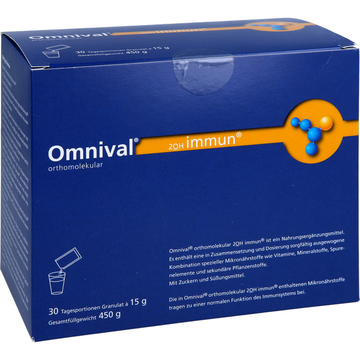 OMNIVAL orthomolekular 2OH immun 7 TP Granulat, 30 St. Beutel