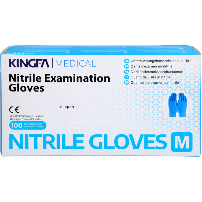 Nitril Einmal Handschuhe puderfrei mittel, 100 St HAS