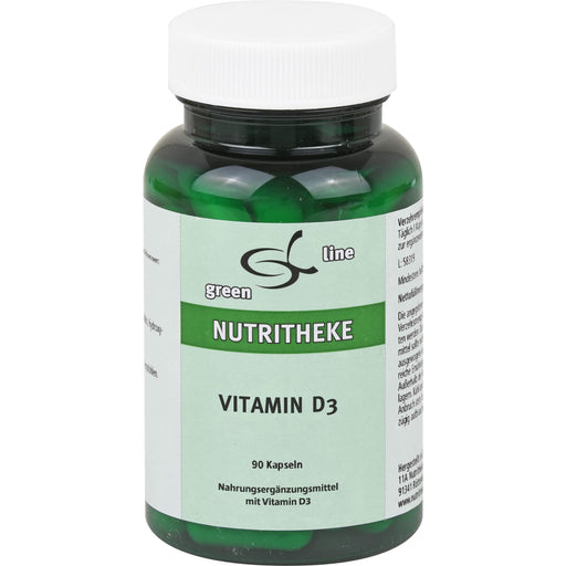 Green Line Nutritheke Vitamin D3 Kapseln, 90 St. Kapseln