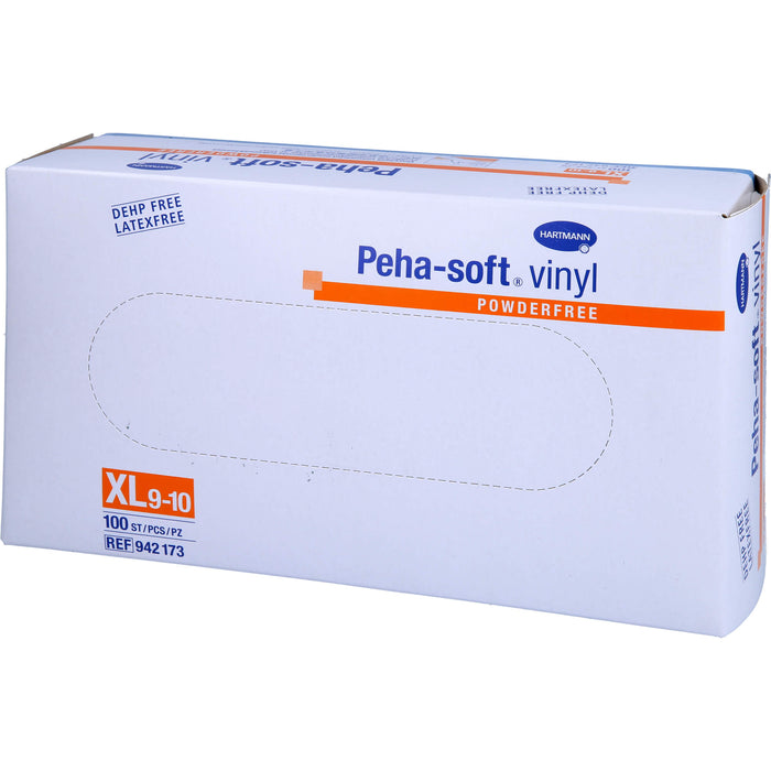 Peha-soft vinyl puderfrei Untersuchungshandschuhe Gr. XL 9 - 10, 100 St. Handschuhe