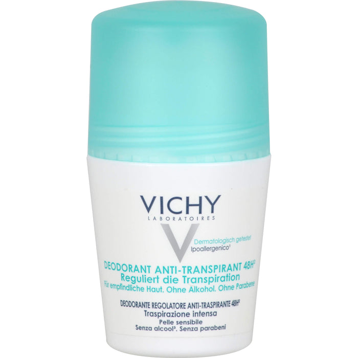 VICHY Deo Roll-On Anti-Trans. 48H Doppelpack, 2X50 ml STI