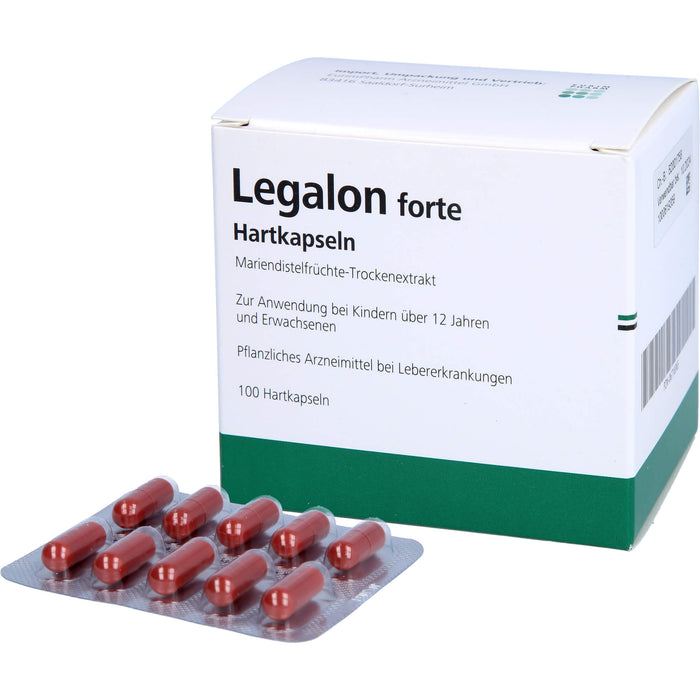 Legalon forte Eurim Hartkapseln zur unterstützenden Behandlung von Lebererkrankungen, 100 St. Kapseln